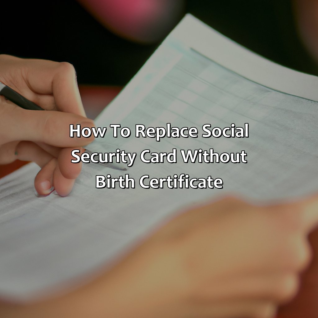 How To Replace Social Security Card Without Birth Certificate?