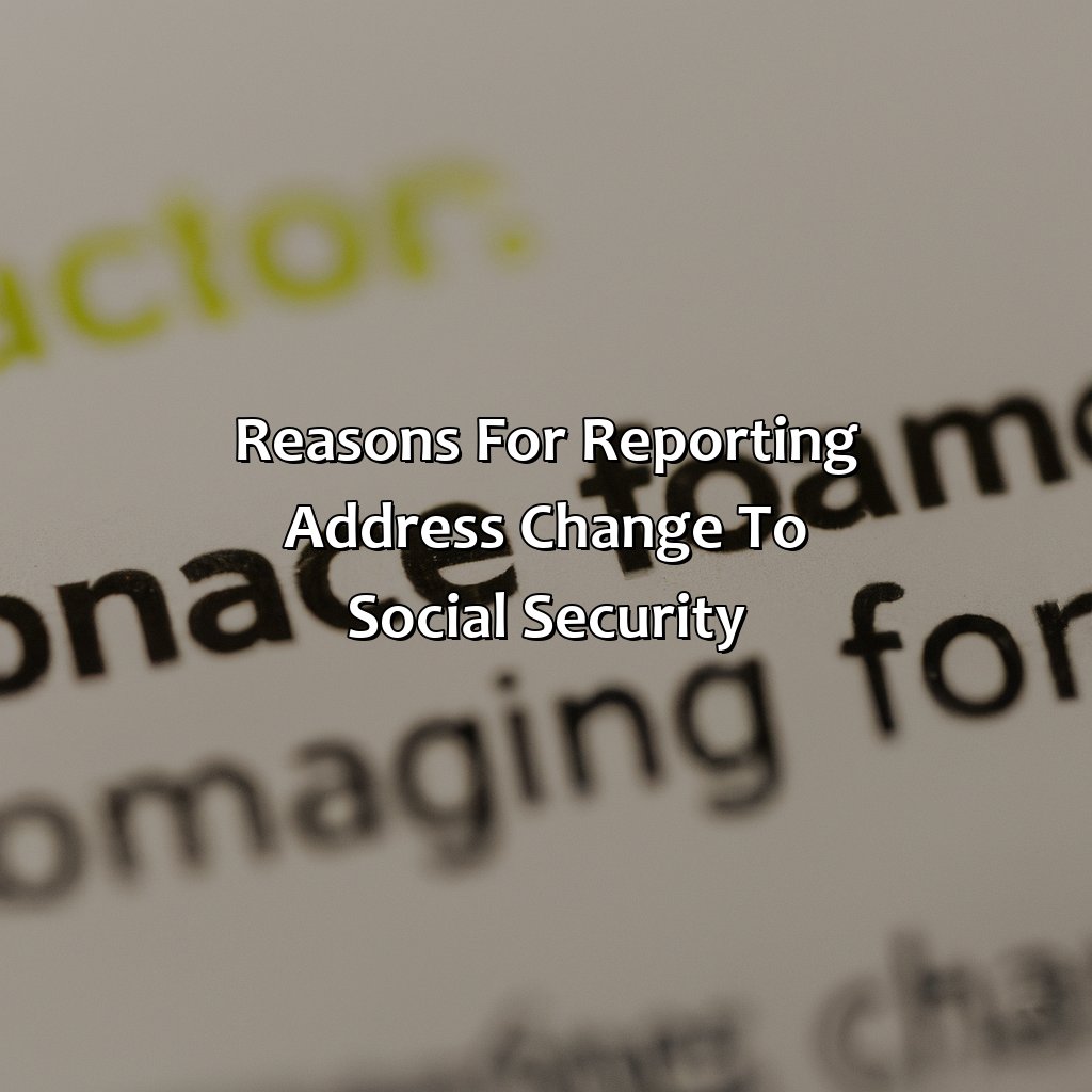 Reasons for Reporting Address Change to Social Security-how to report address change to social security?, 