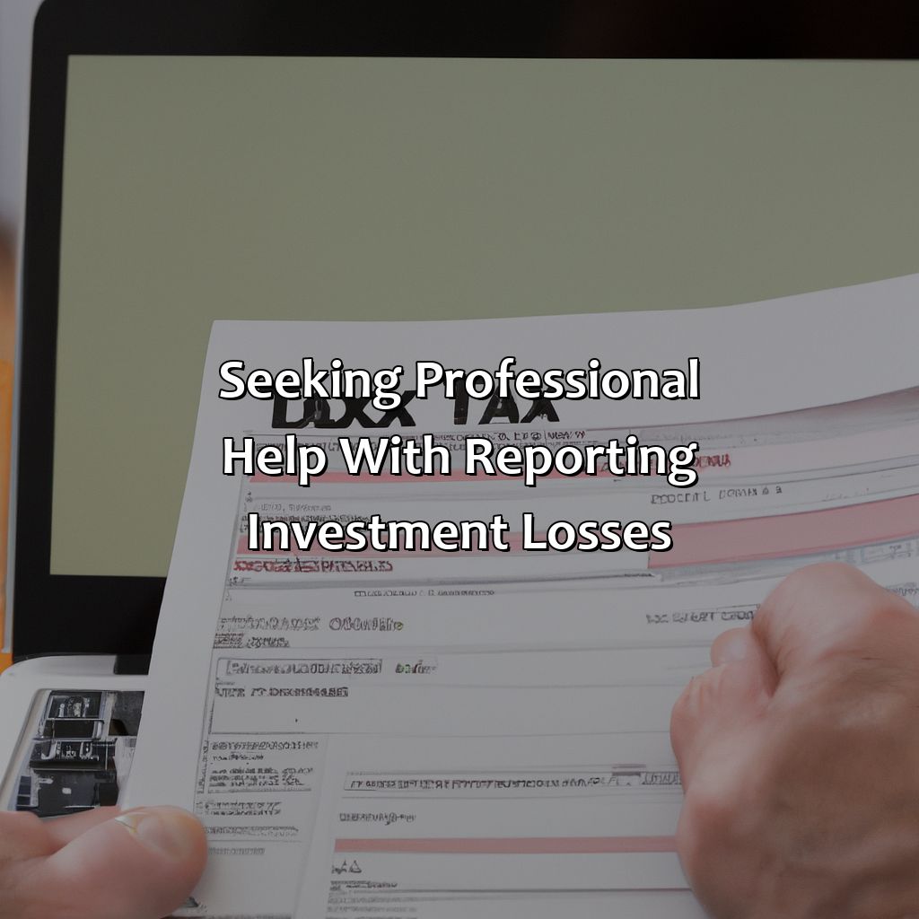 Seeking Professional Help with Reporting Investment Losses-how to report investment losses?, 