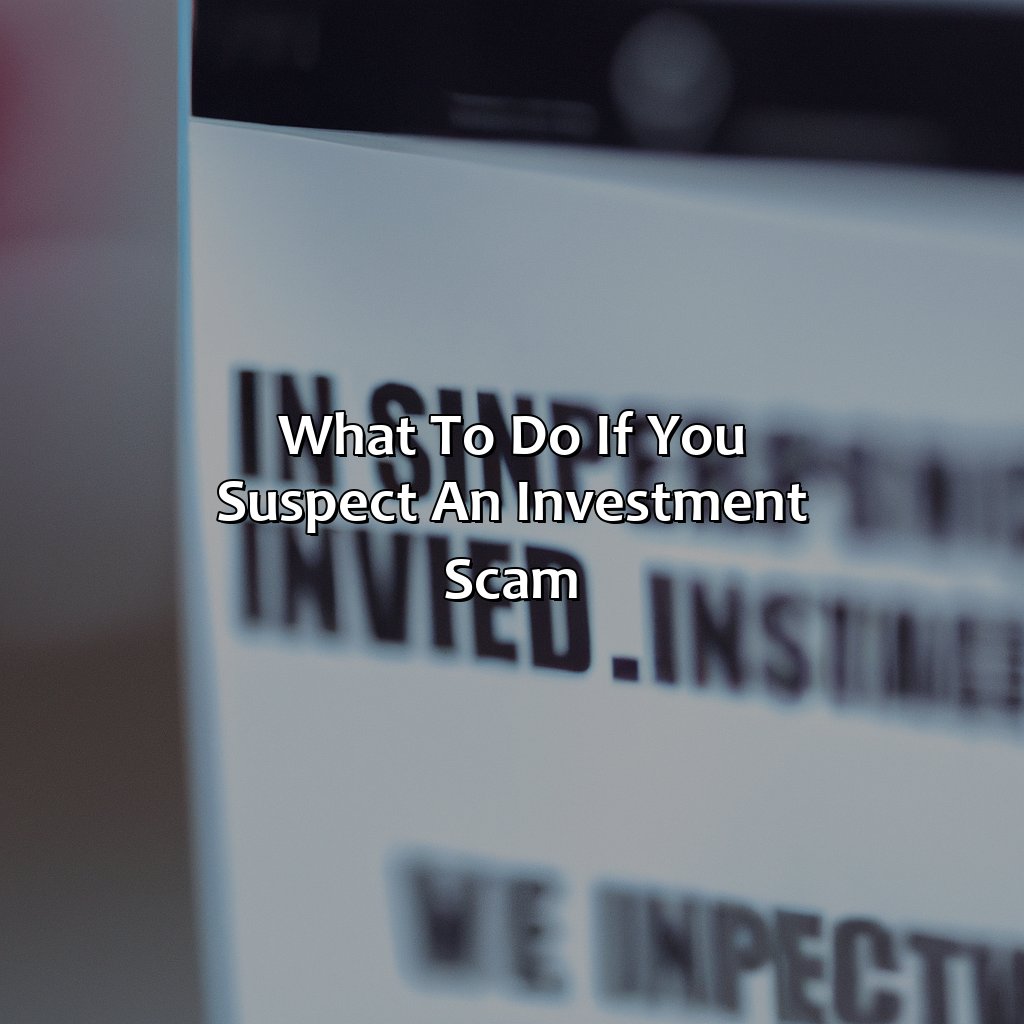 What to Do if You Suspect an Investment Scam-how to spot an investment scam?, 