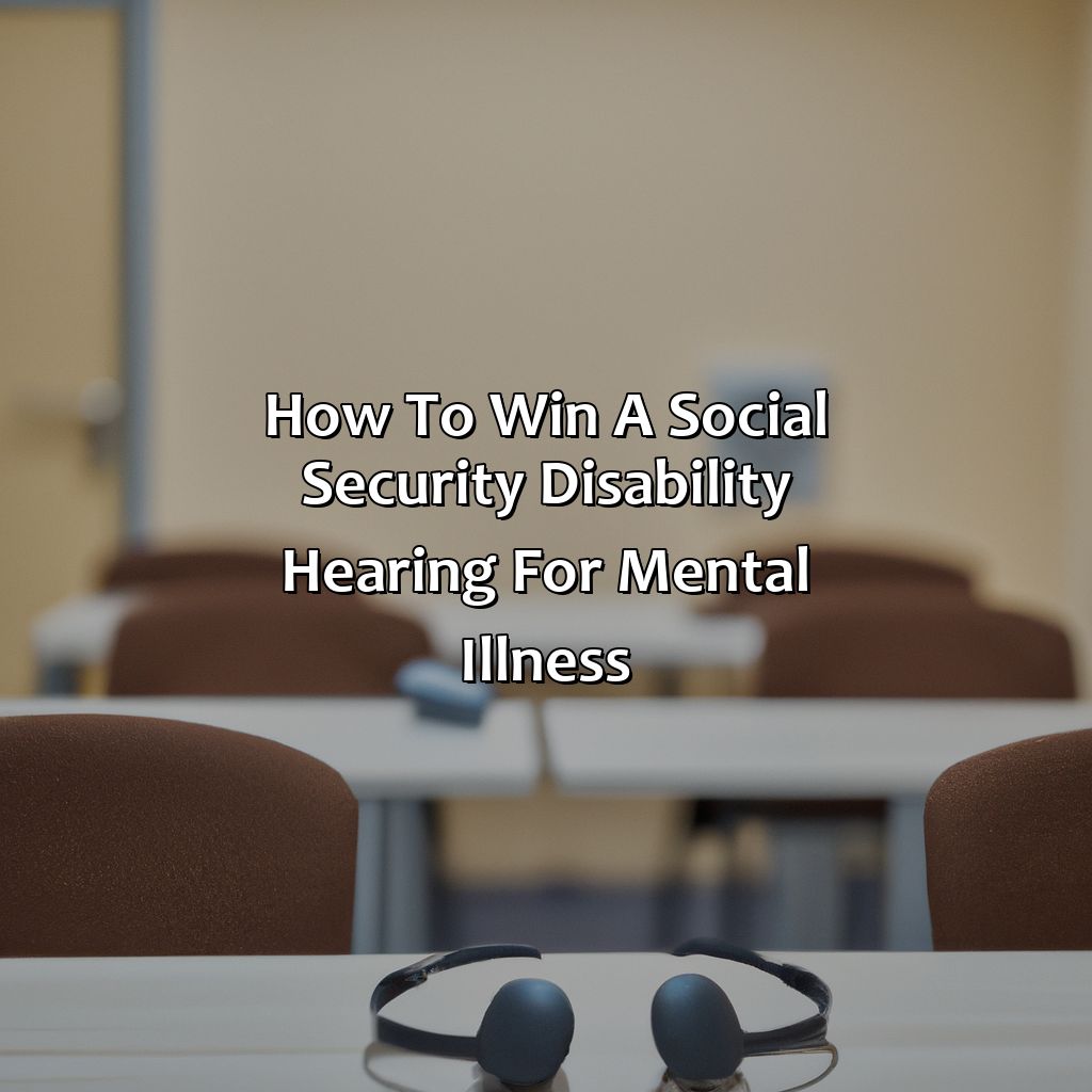 How To Win A Social Security Disability Hearing For Mental Illness?