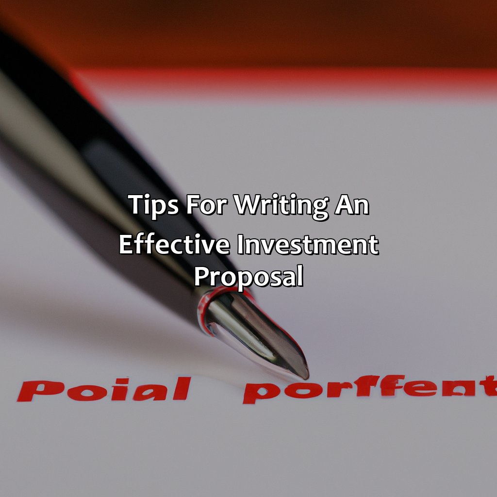 Tips for Writing an Effective Investment Proposal-how to write an investment proposal?, 