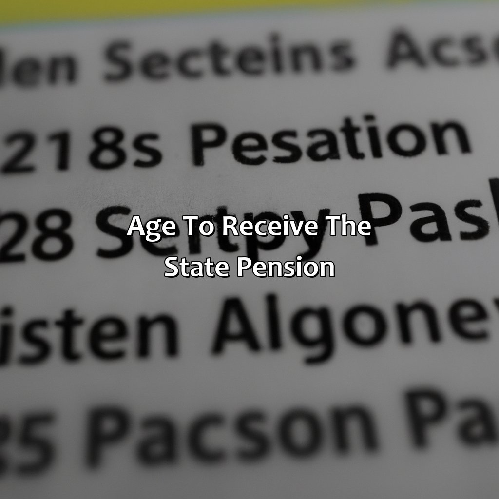 Age to receive the state pension-what age do i get my state pension?, 