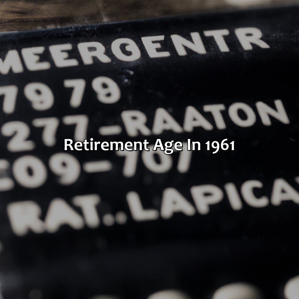 Retirement Age in 1961-what age is full retirement for 1961?, 