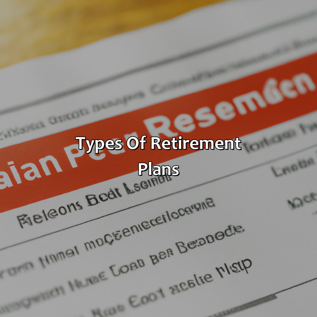 Types of Retirement Plans:-what are distributions from a retirement plan?, 