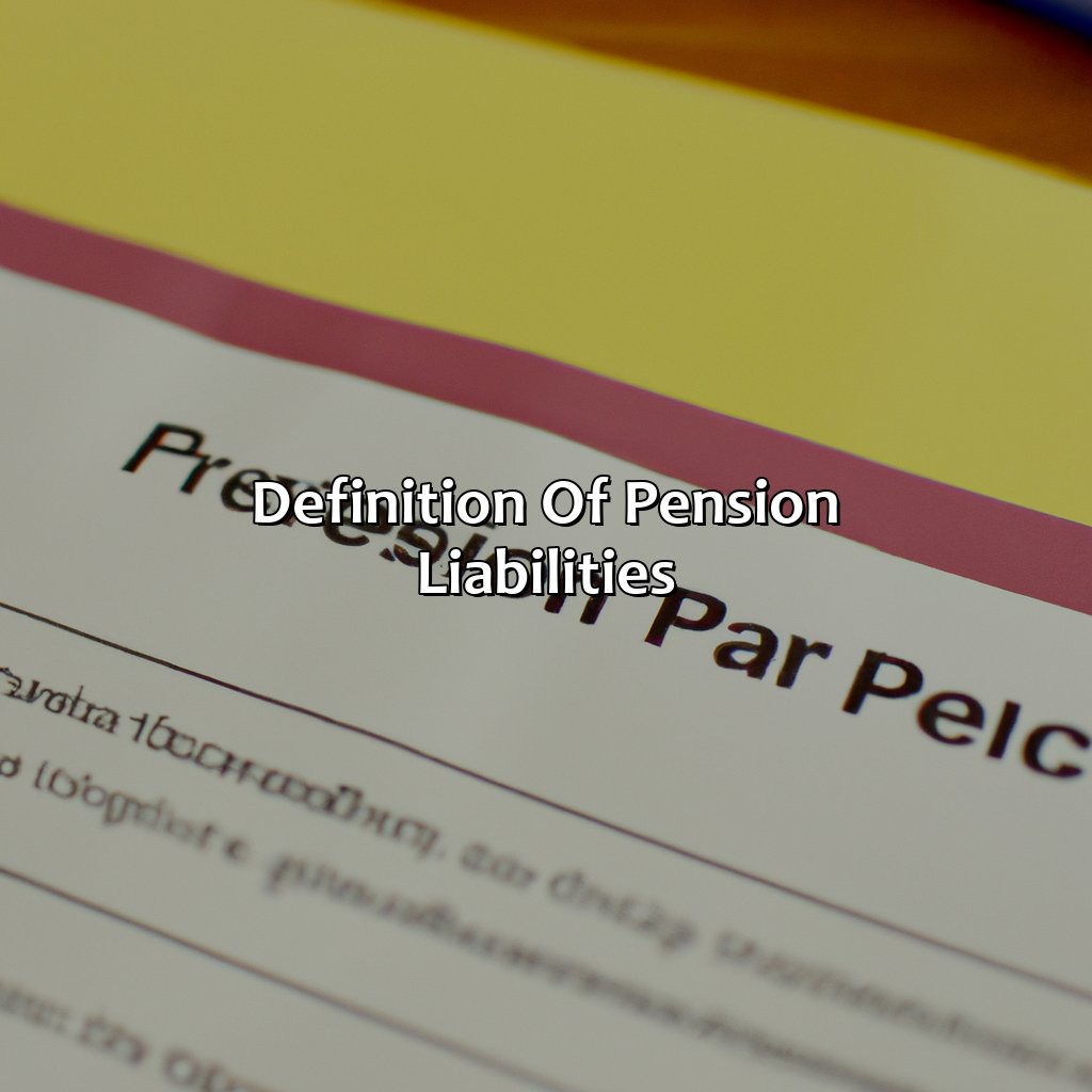 Definition of Pension Liabilities-what are pension liabilities?, 