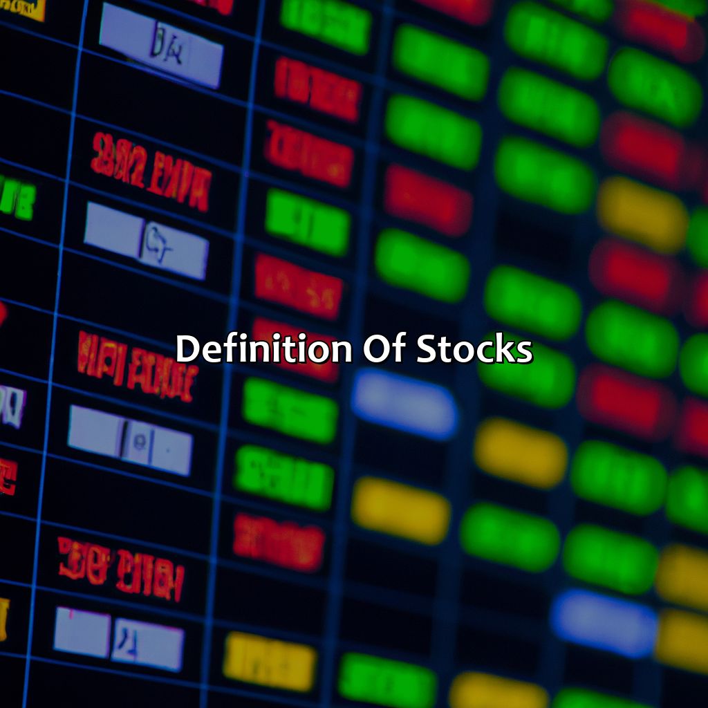 Definition of stocks-what are stocks investment?, 