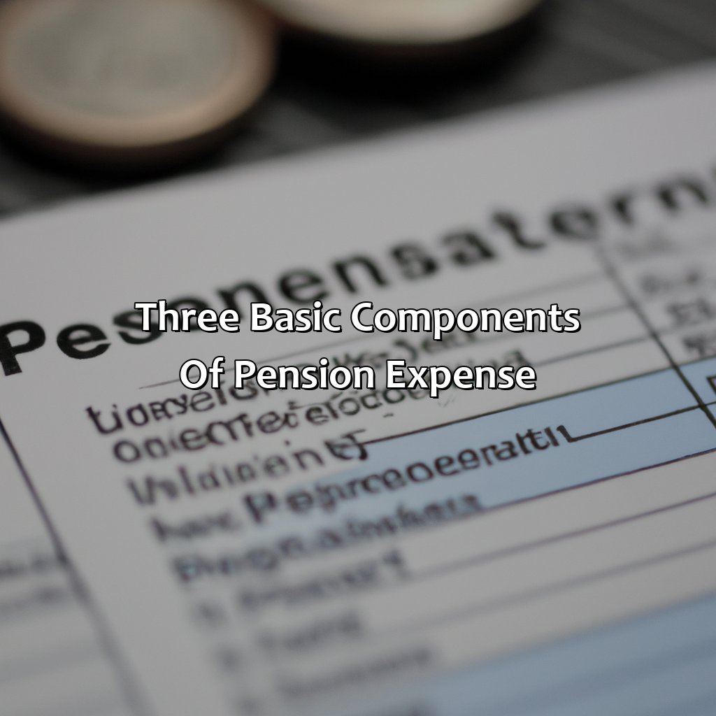 Three Basic Components of Pension Expense-what are the three basic components of pension expense?, 