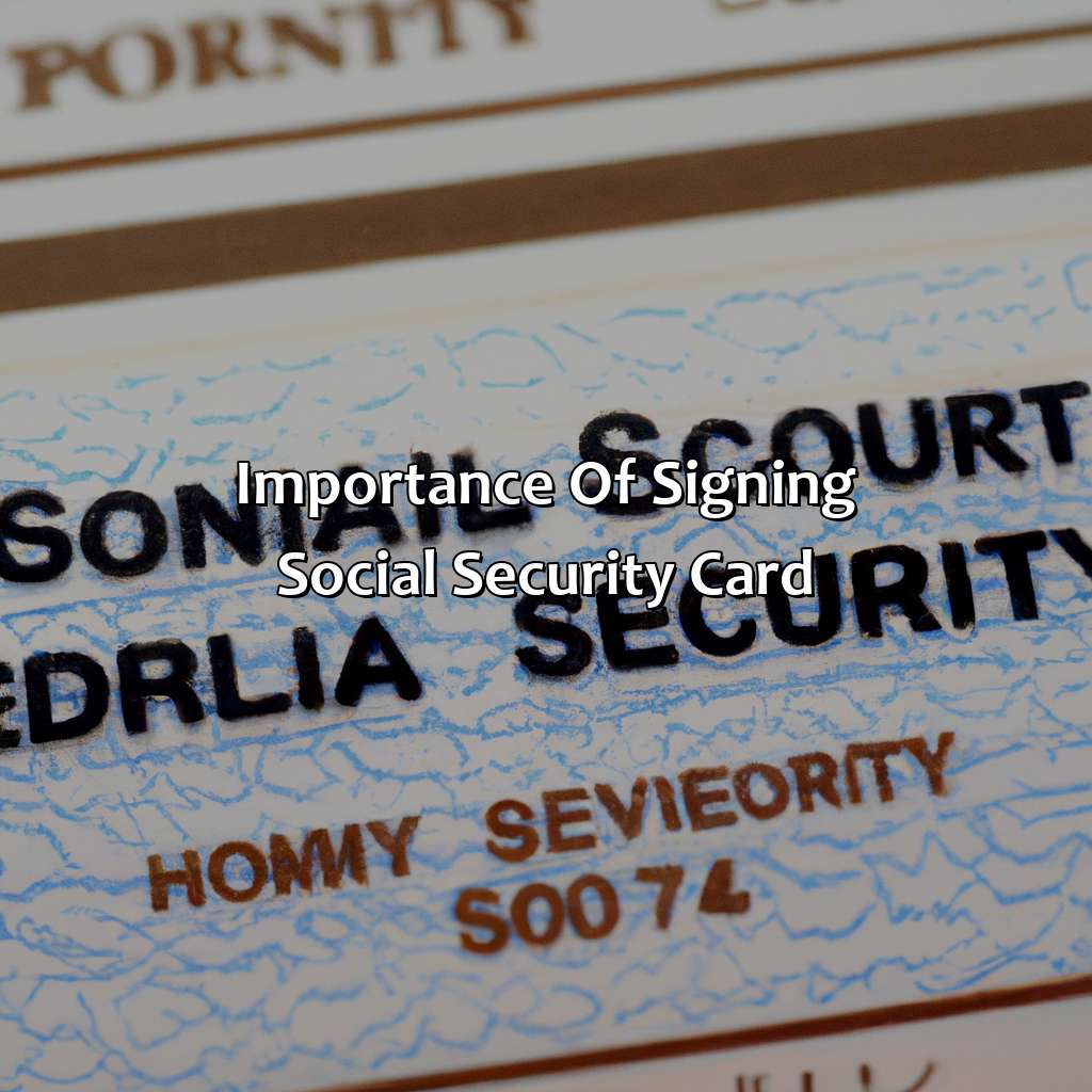 Importance of signing Social Security Card-what color pen to sign social security card?, 