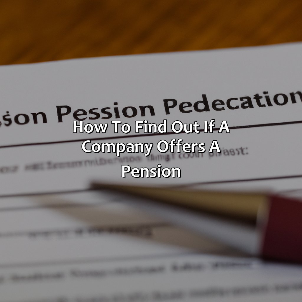 How to Find Out if a Company Offers a Pension-what companies offer a pension?, 