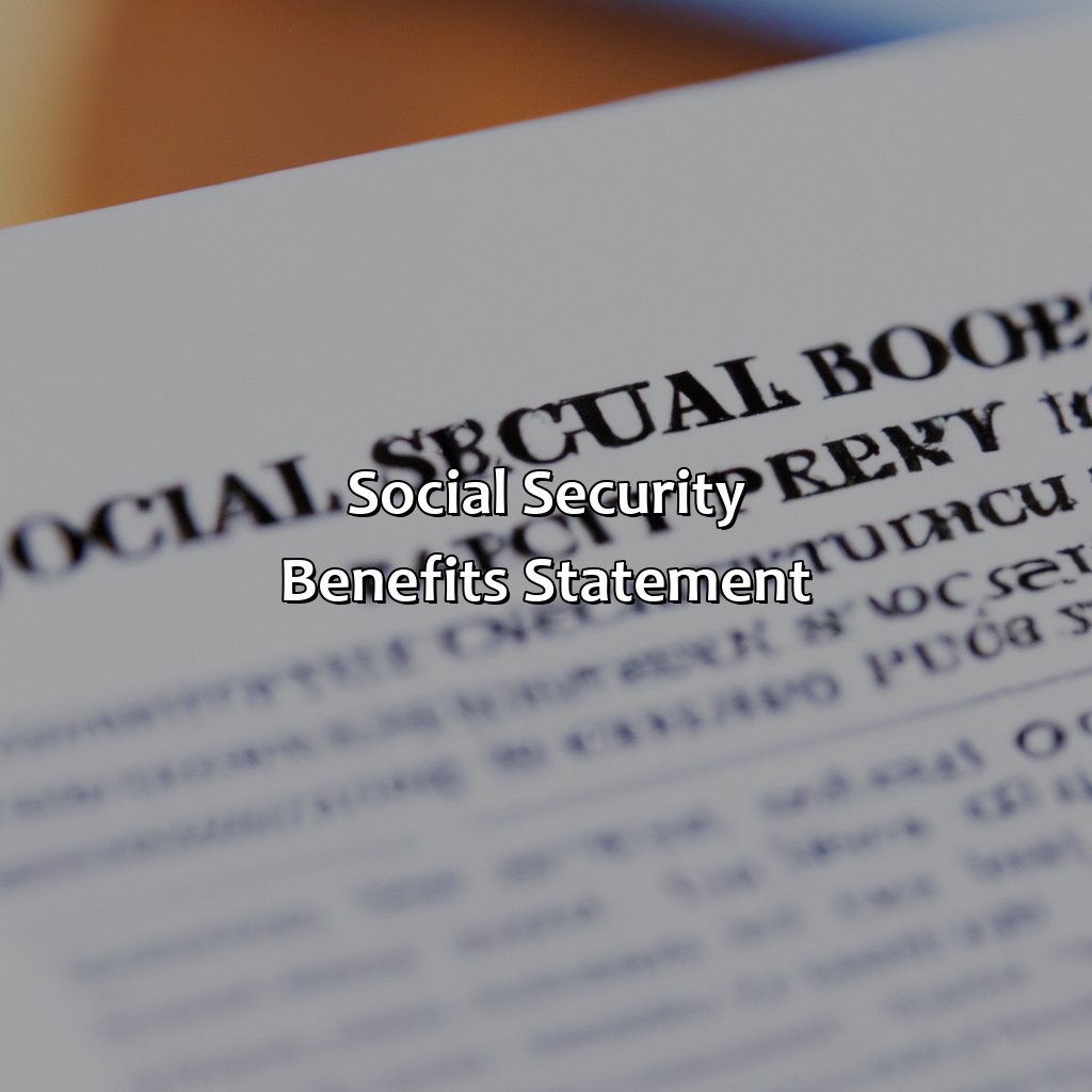 Social Security Benefits Statement-what do i need from social security to file taxes?, 