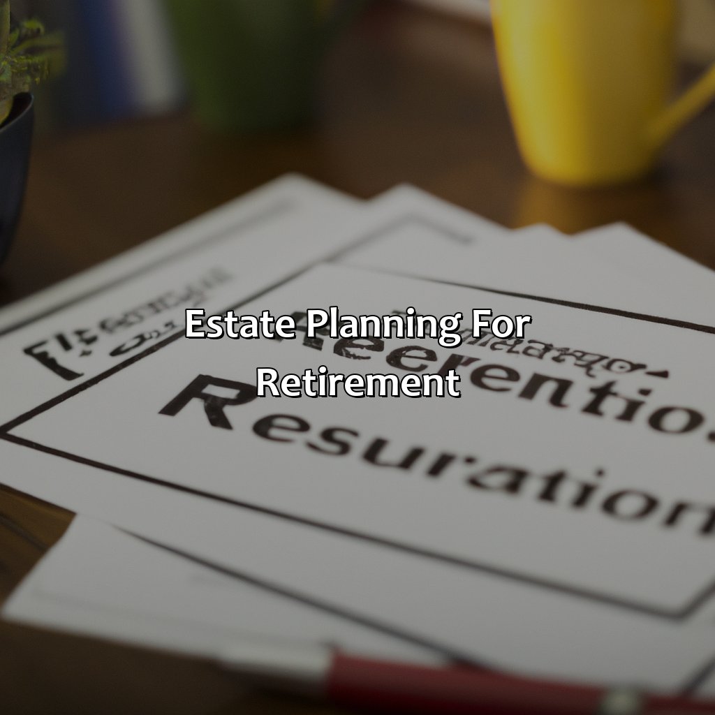 Estate Planning for Retirement-what do you need for retirement?, 