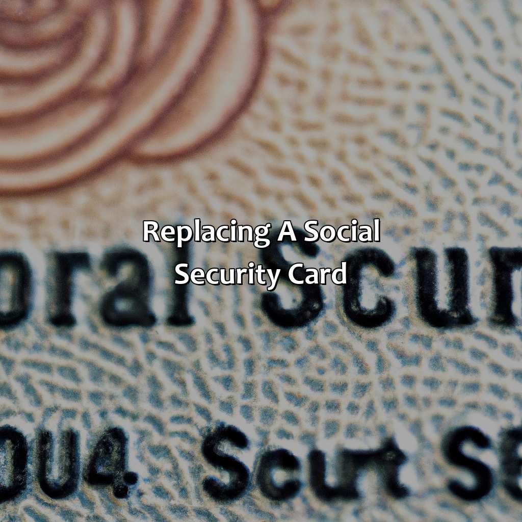 Replacing a Social Security Card-what do you need your social security card for?, 