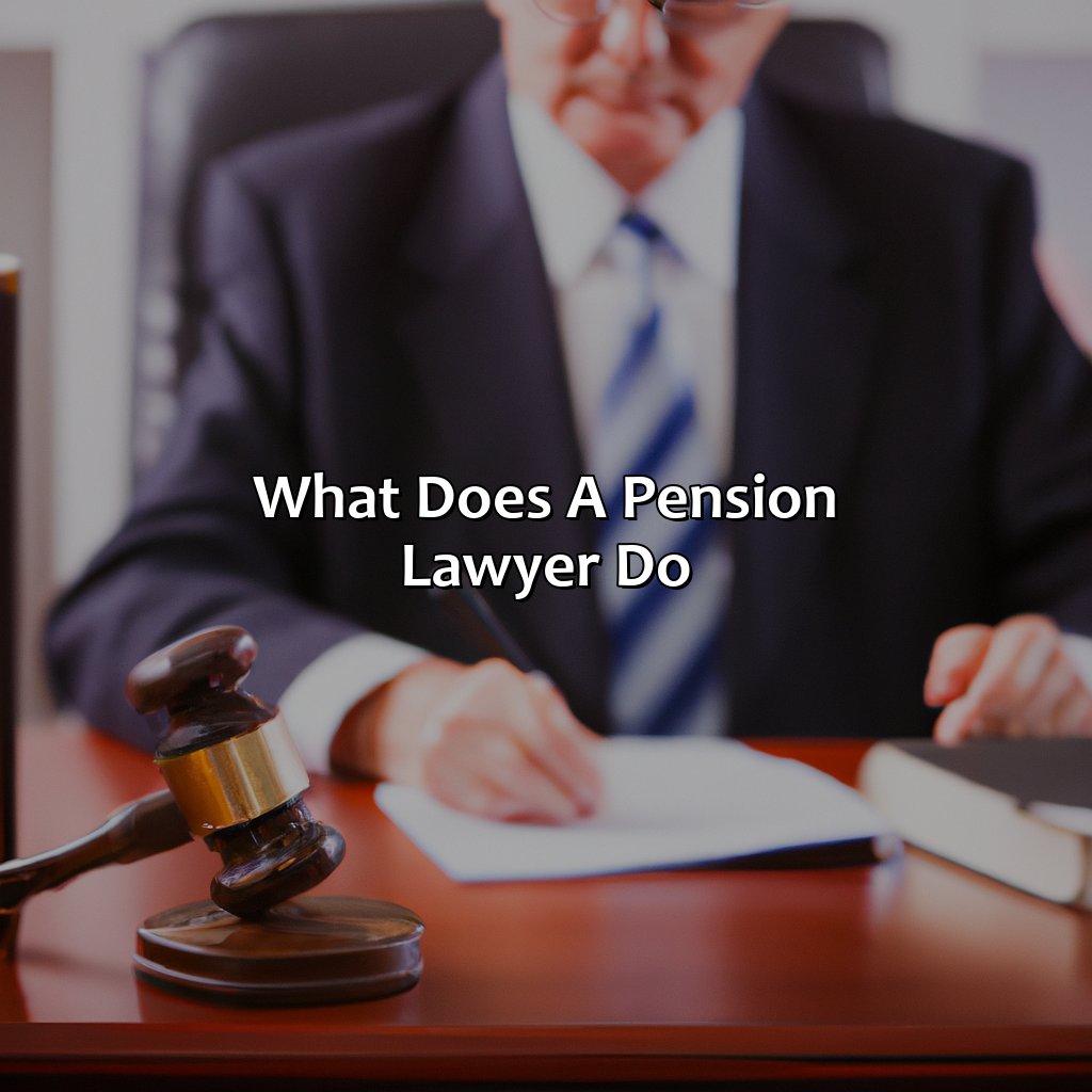 What Does A Pension Lawyer Do?