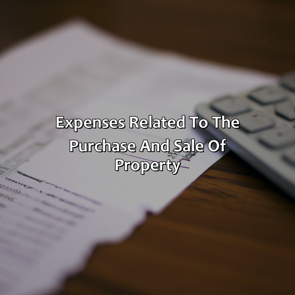 Expenses Related to the Purchase and Sale of Property-what expenses can i claim when selling an investment property?, 