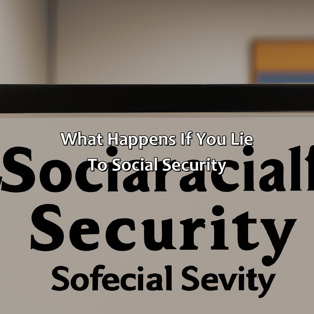 What Happens If You Lie To Social Security?