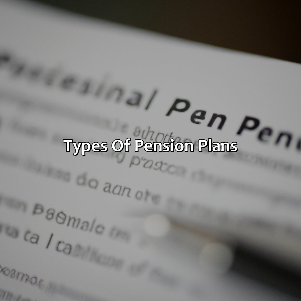 Types of Pension Plans-what happens to pension in bankruptcy?, 