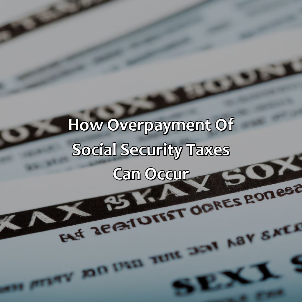 How overpayment of social security taxes can occur-what if i overpaid social security taxes?, 