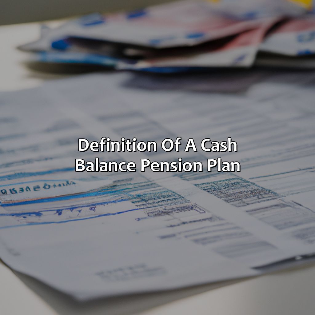 Definition of a cash balance pension plan-what is a cash balance pension plan?, 