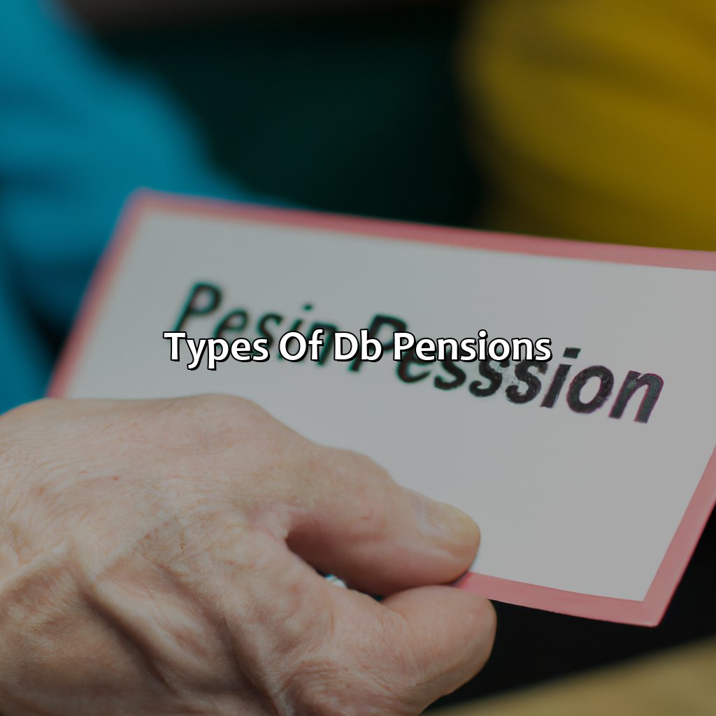 Types of DB Pensions-what is a db pension?, 