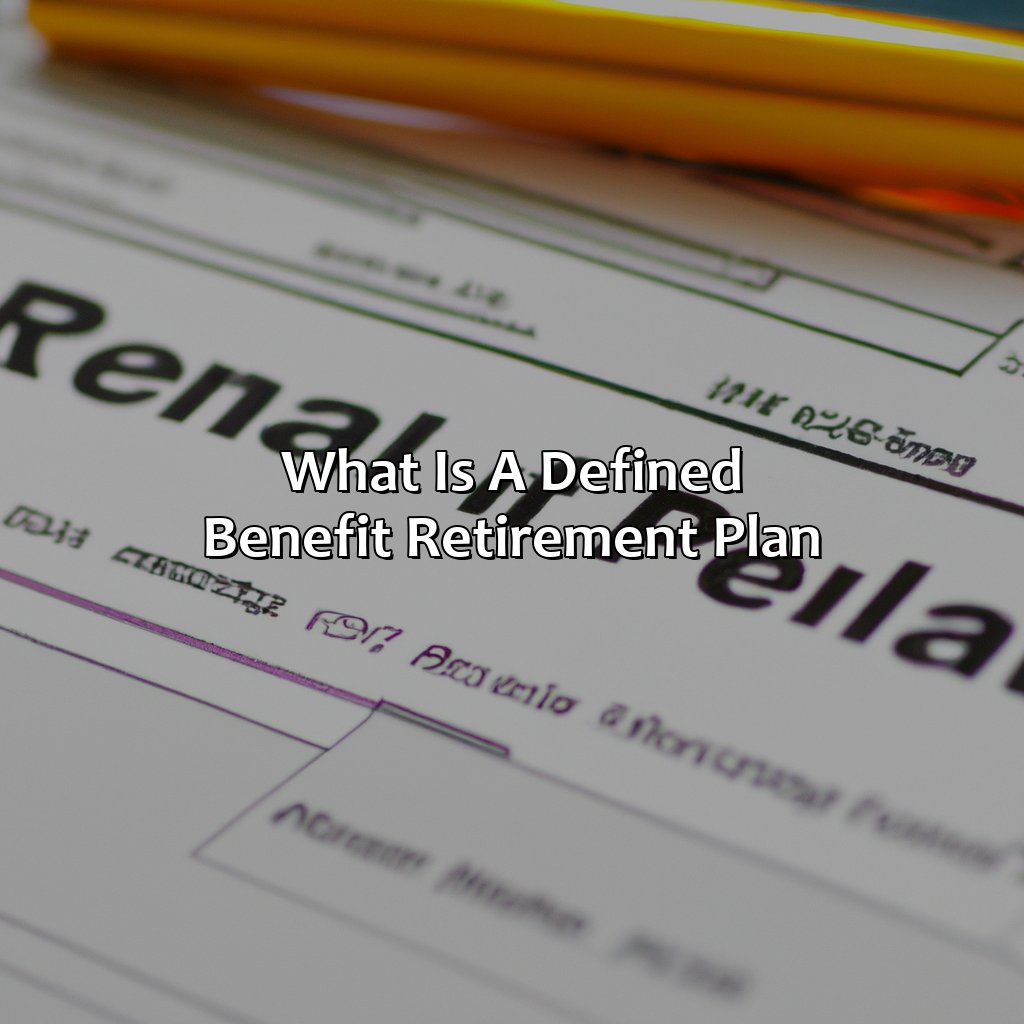 What Is A Defined Benefit Retirement Plan?