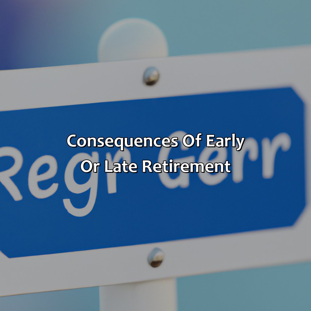 Consequences of Early or Late Retirement-what is a full retirement age?, 