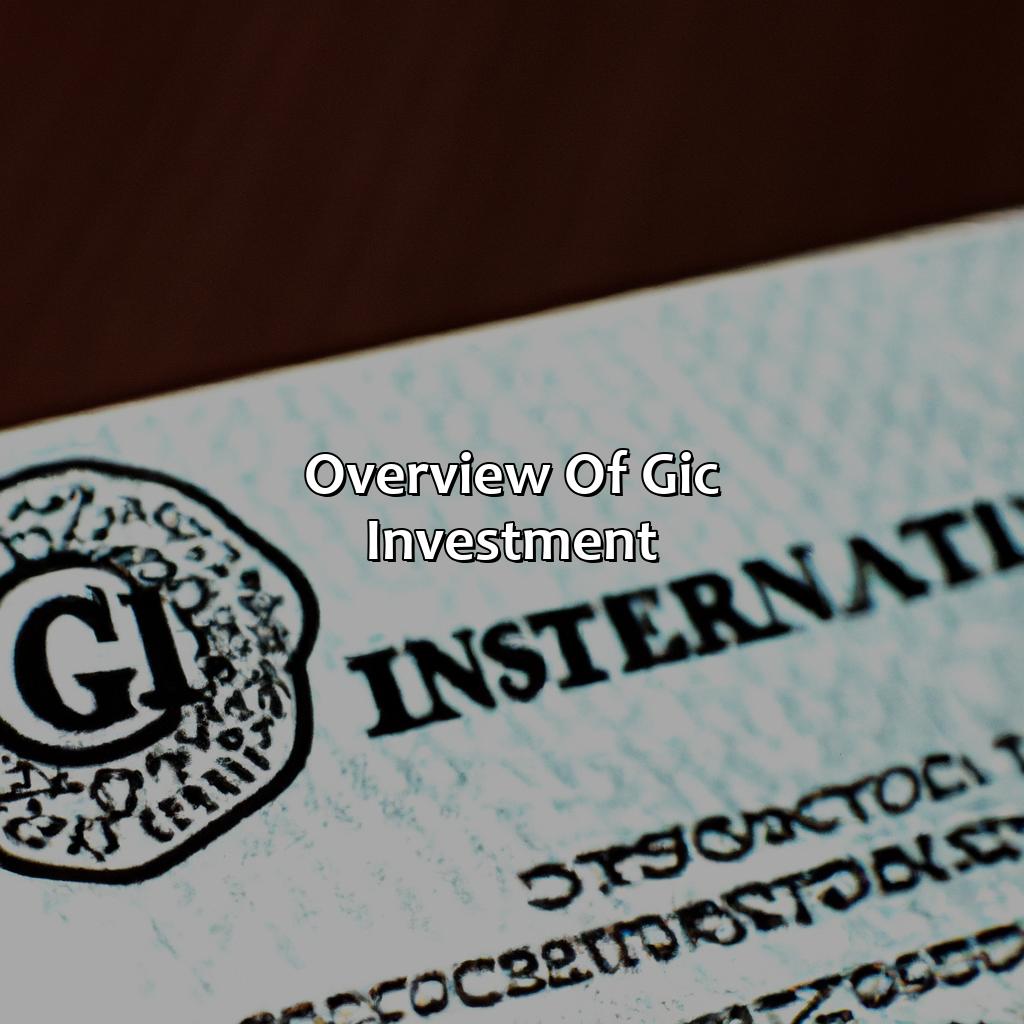 Overview of GIC Investment-what is a gic investment?, 