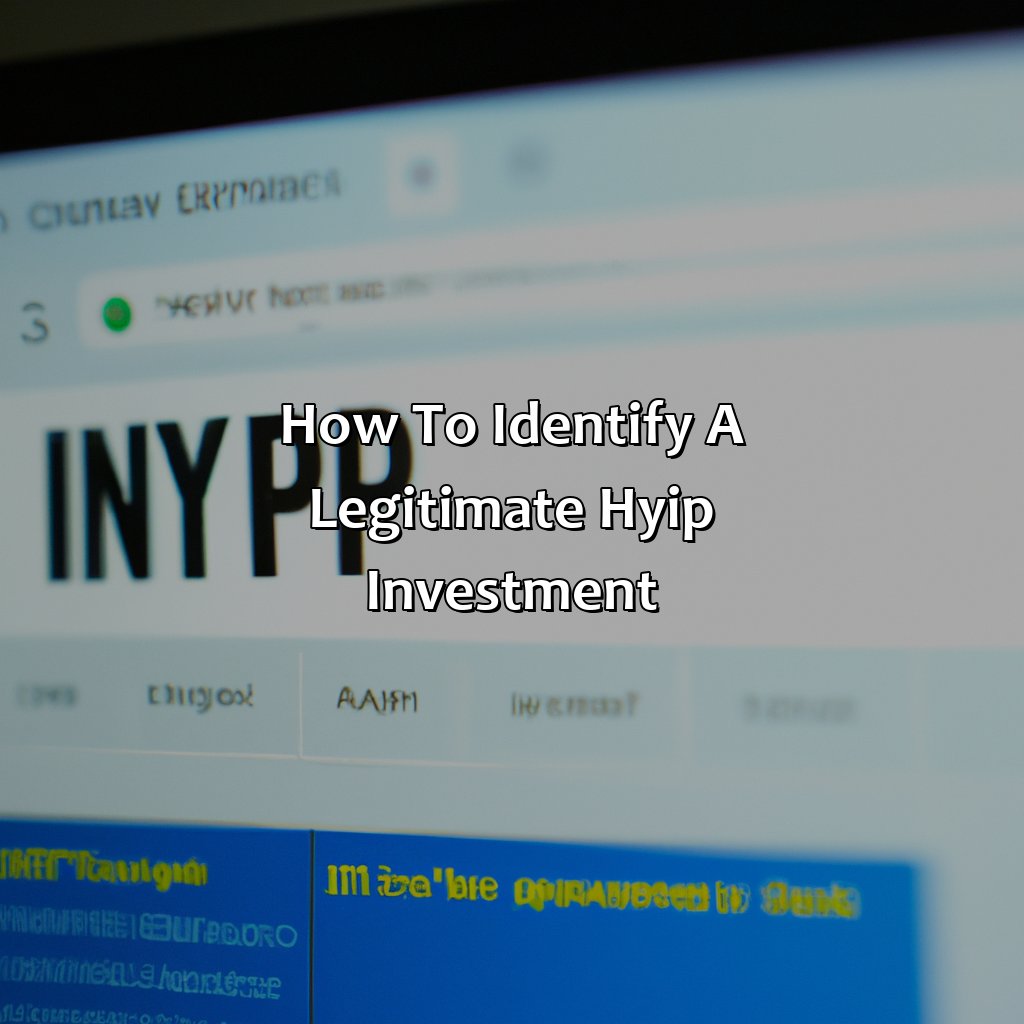 How to identify a legitimate HYIP investment-what is a hyip investment?, 