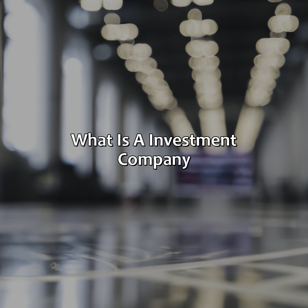 What Is A Investment Company?