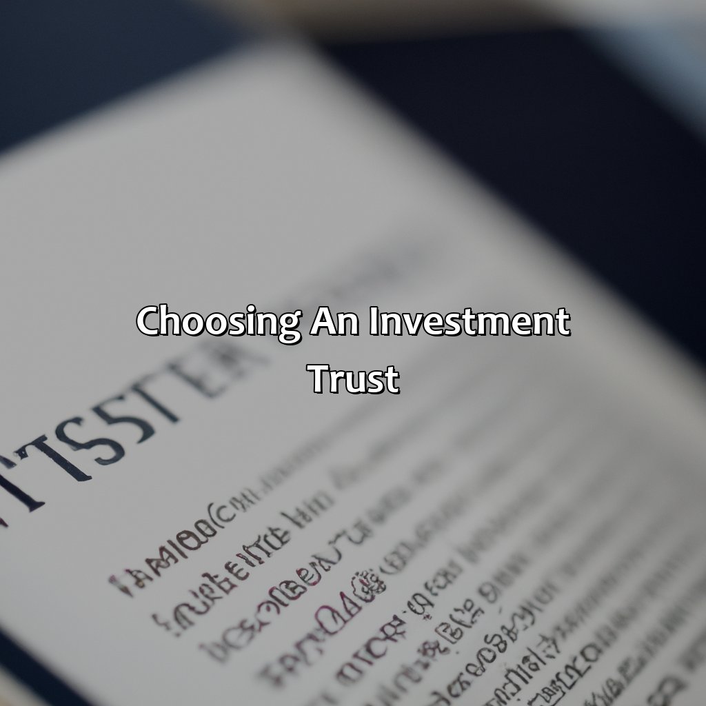 Choosing an Investment Trust-what is a investment trust?, 