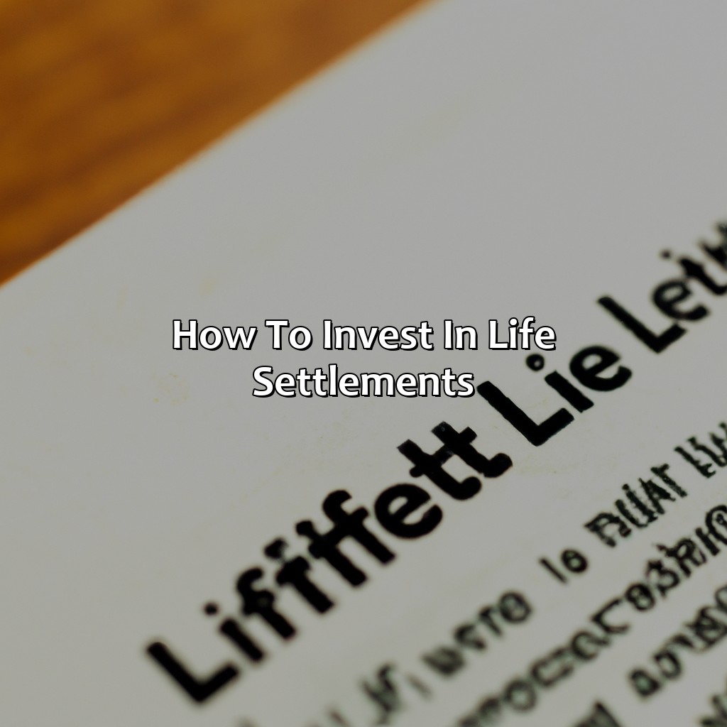 How to Invest in Life Settlements-what is a life settlement investment?, 