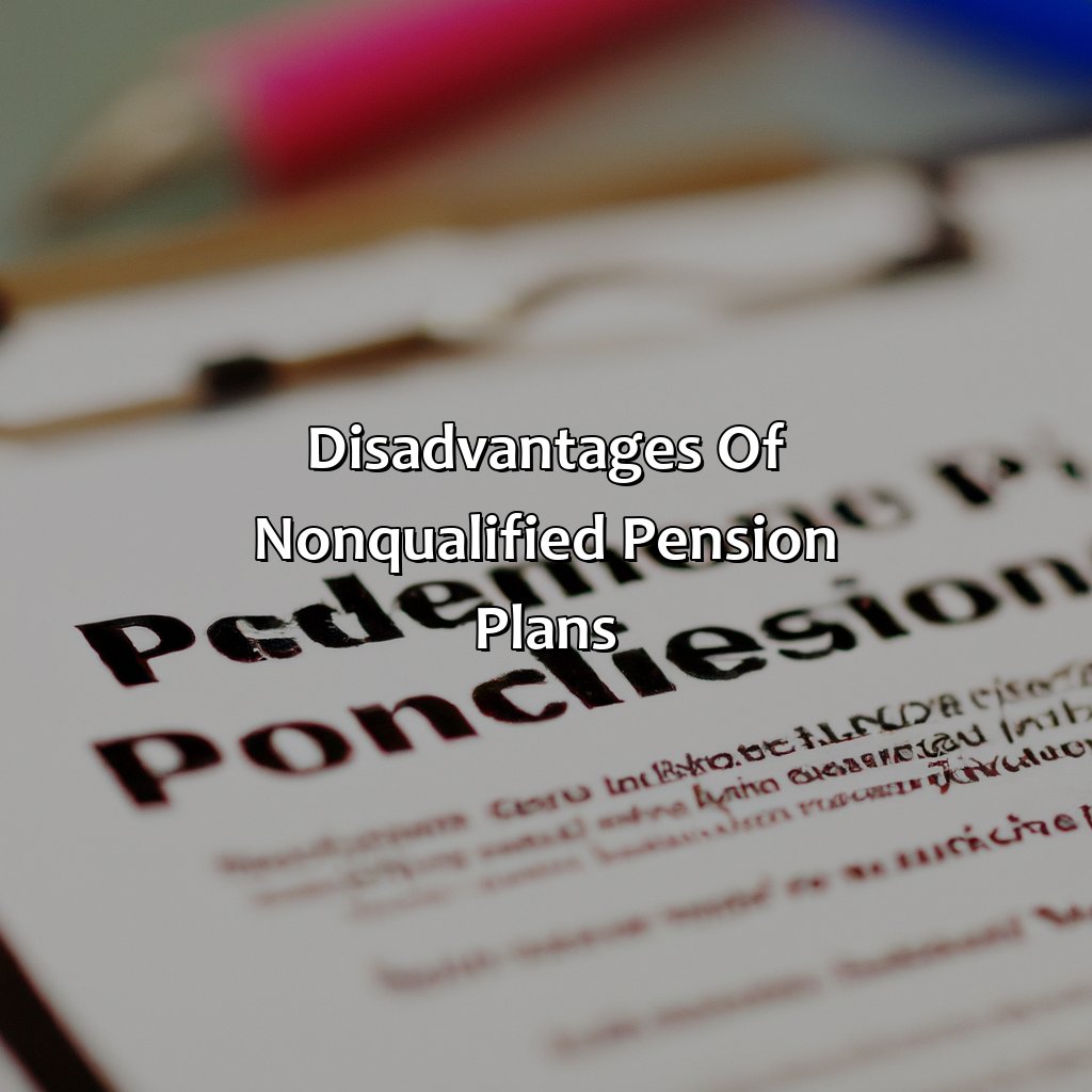 Disadvantages of Non-Qualified Pension Plans-what is a non qualified pension plan?, 