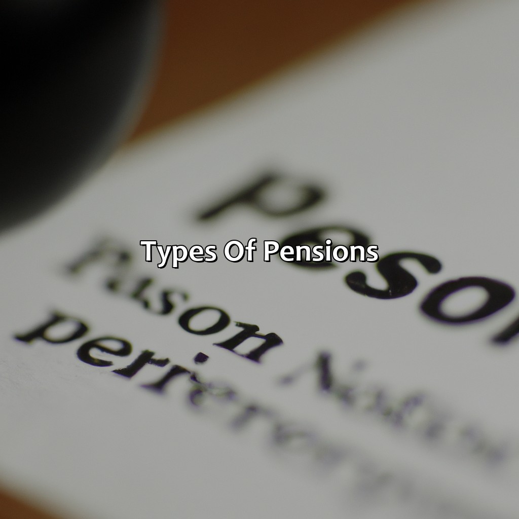 Types of Pensions-what is a pension?, 