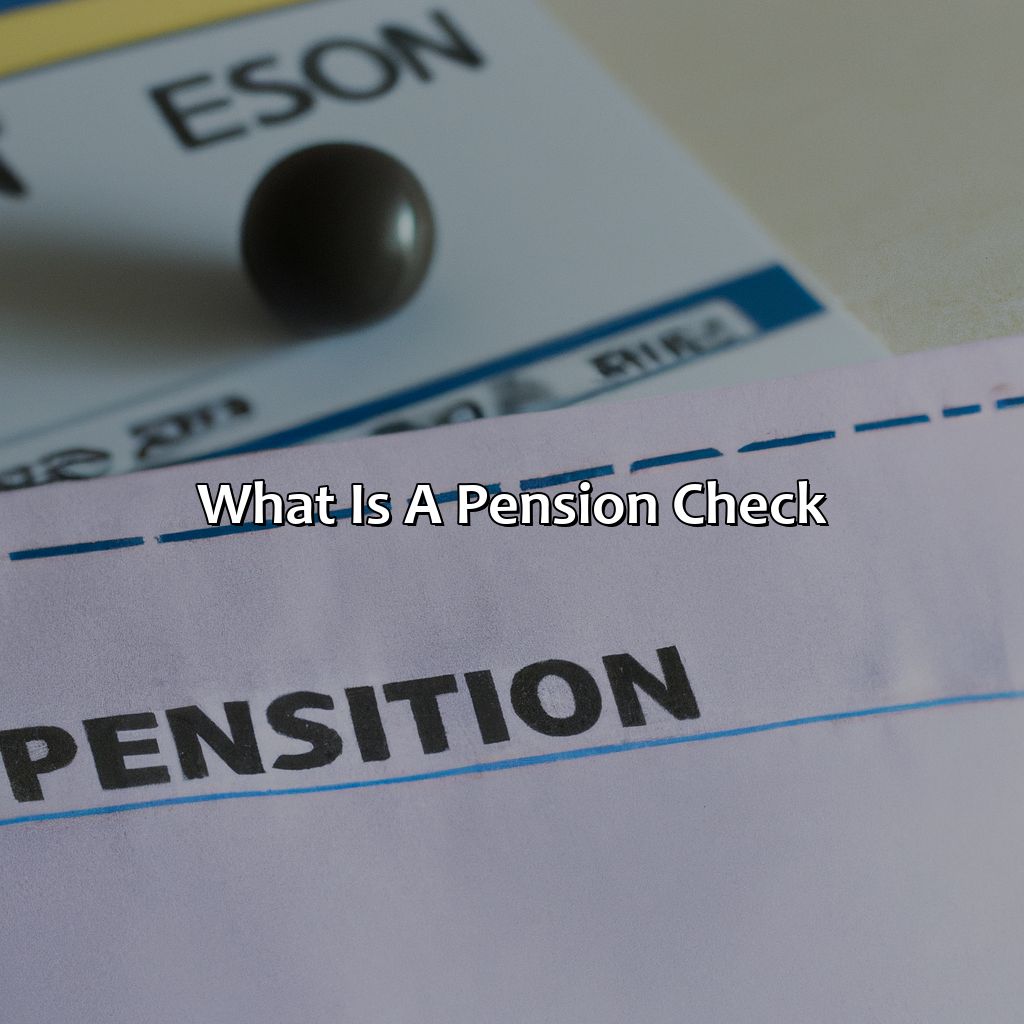 What Is A Pension Check?