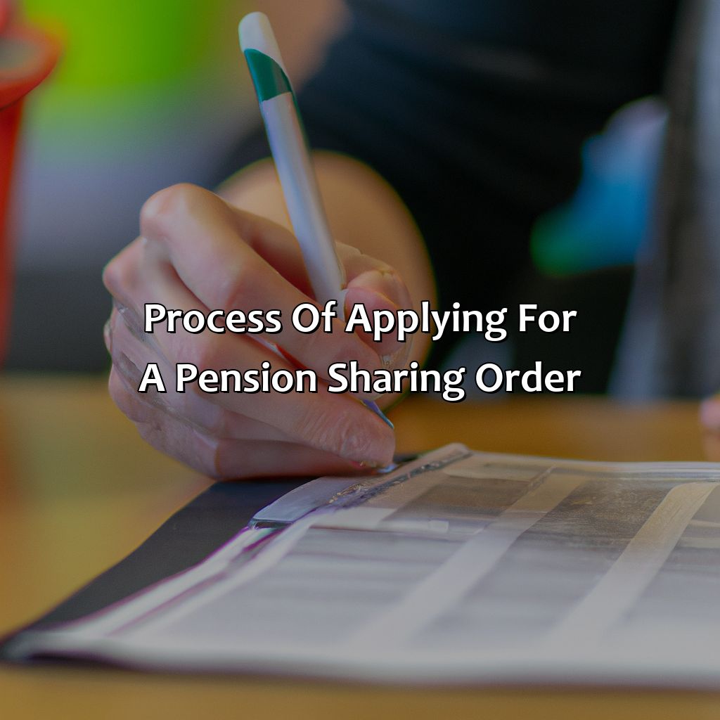 Process of Applying for a Pension Sharing Order-what is a pension sharing order?, 