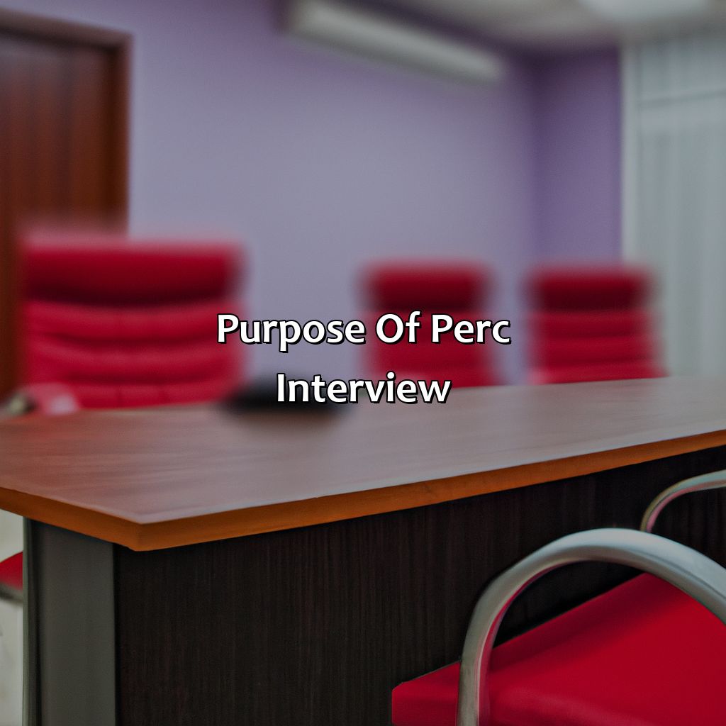 Purpose of PERC interview-what is a perc interview for social security?, 