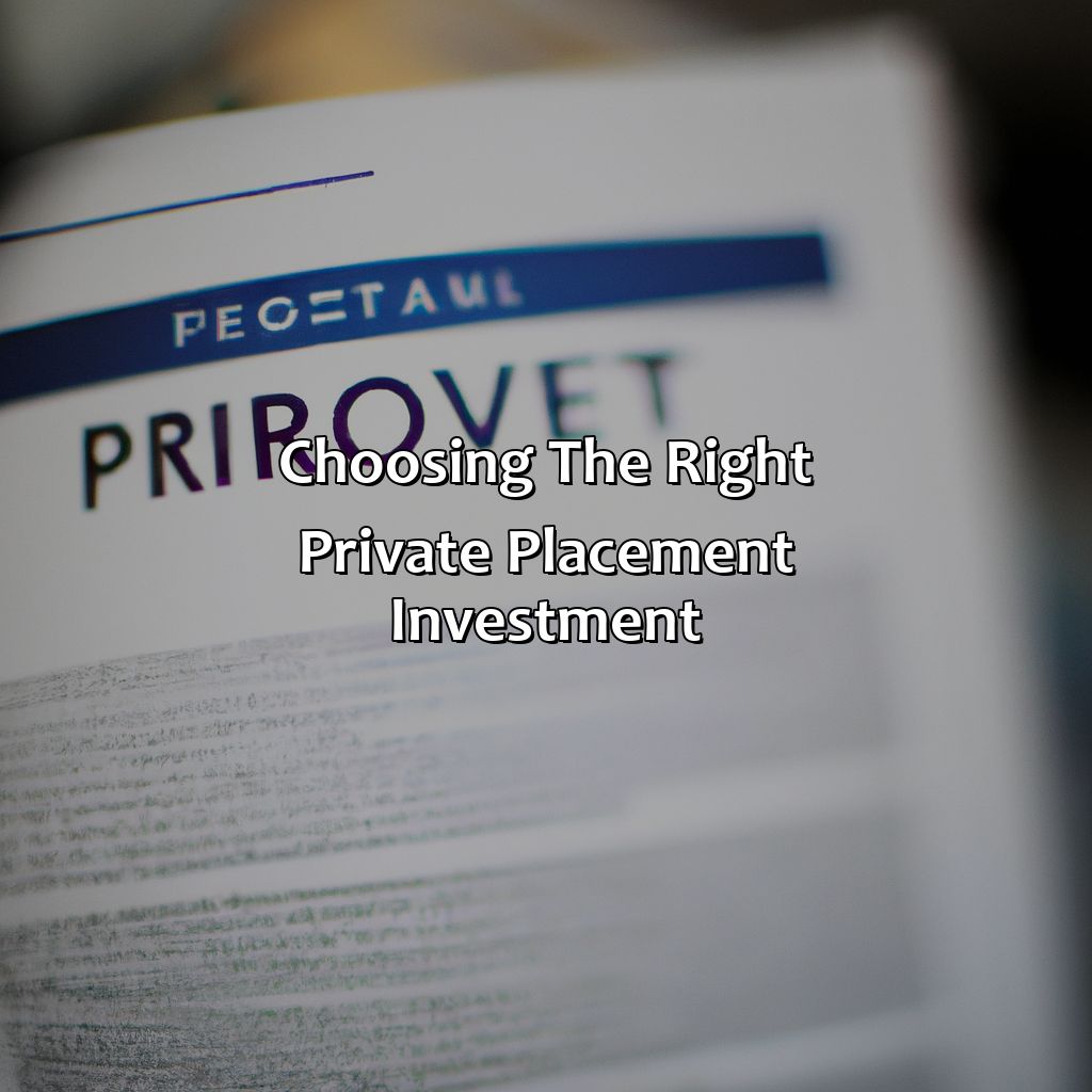 Choosing the Right Private Placement Investment-what is a private placement investment?, 