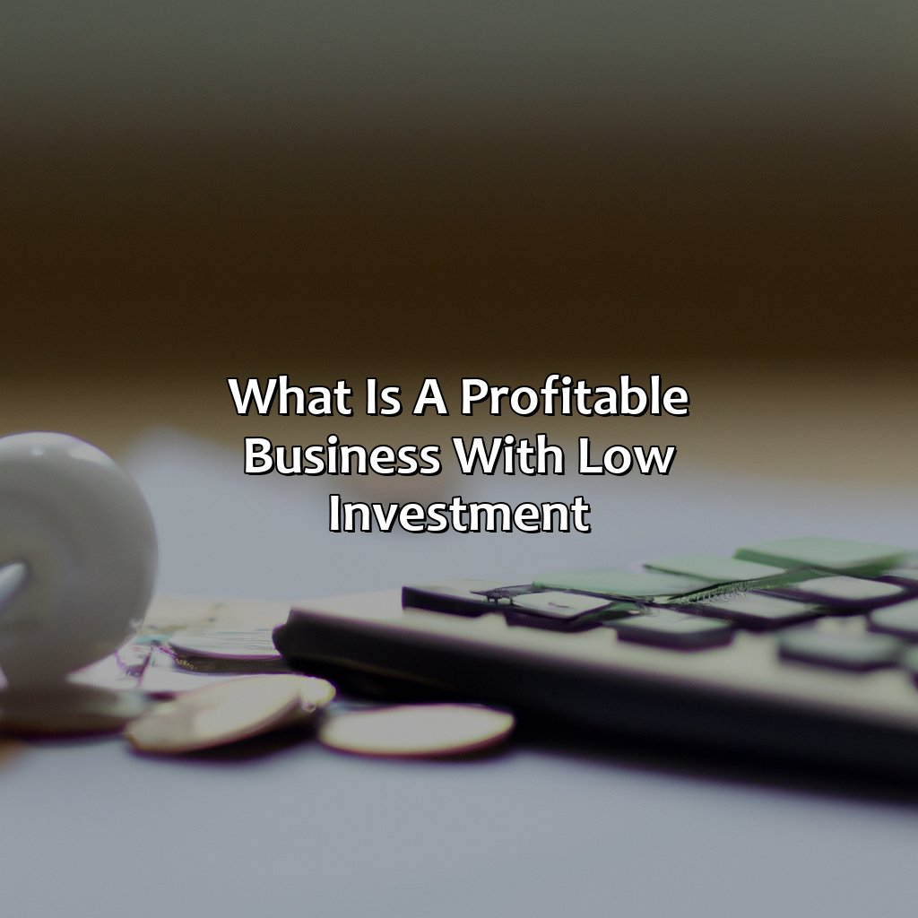 What Is A Profitable Business With Low Investment?