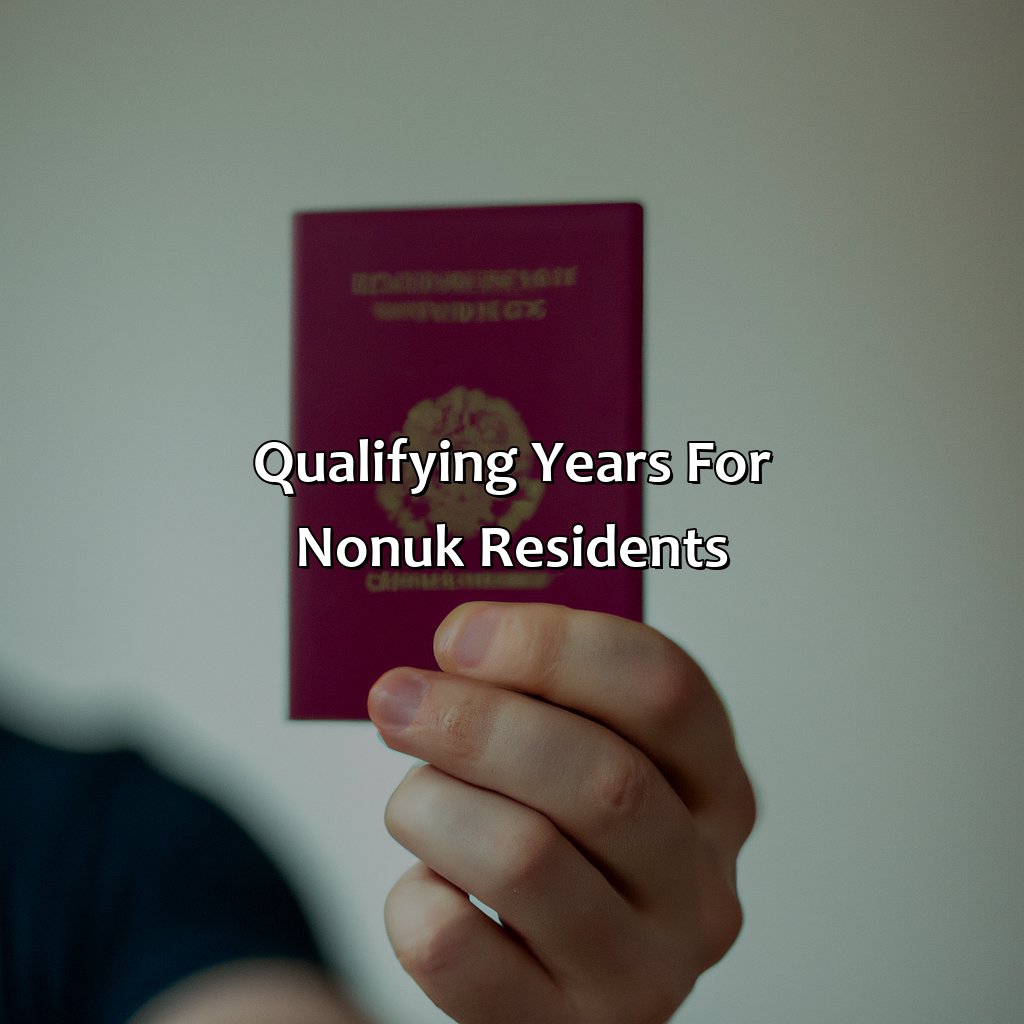 Qualifying Years for Non-UK Residents-what is a qualifying year for uk state pension?, 