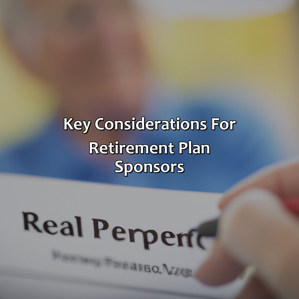 Key Considerations for Retirement Plan Sponsors-what is a retirement plan sponsor?, 