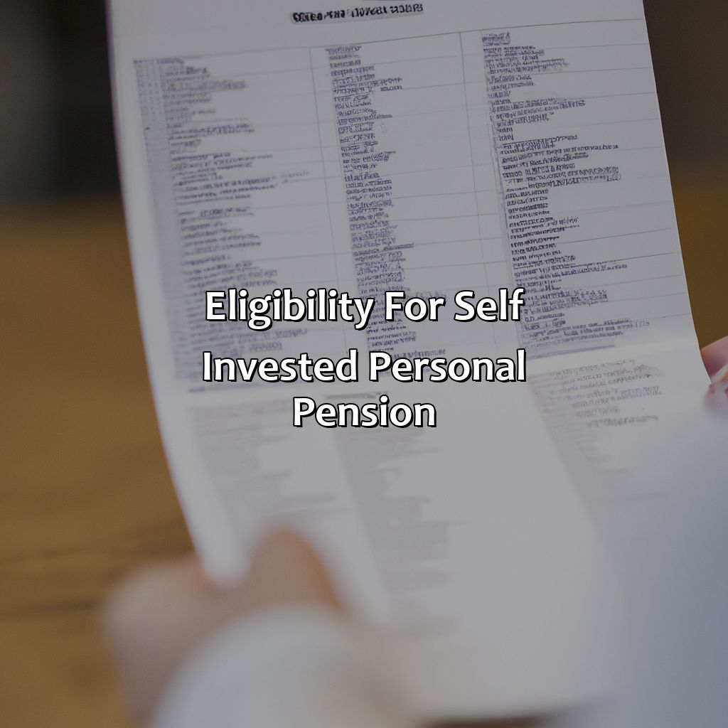 Eligibility for Self Invested Personal Pension-what is a self invested personal pension?, 