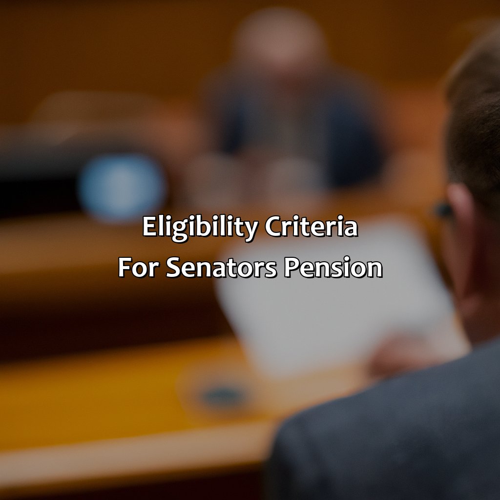 Eligibility Criteria for Senator