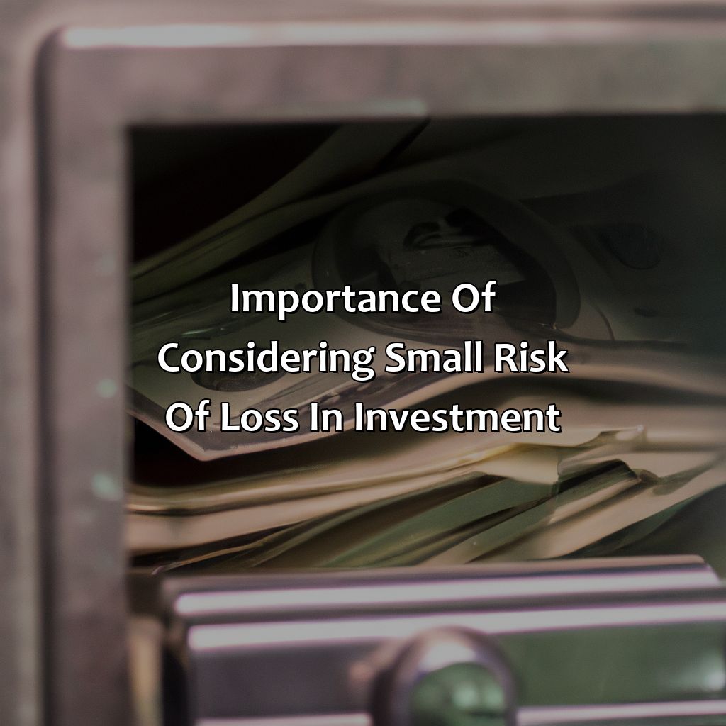 Importance of considering small risk of loss in investment-what is a small risk of loss in an investment?, 