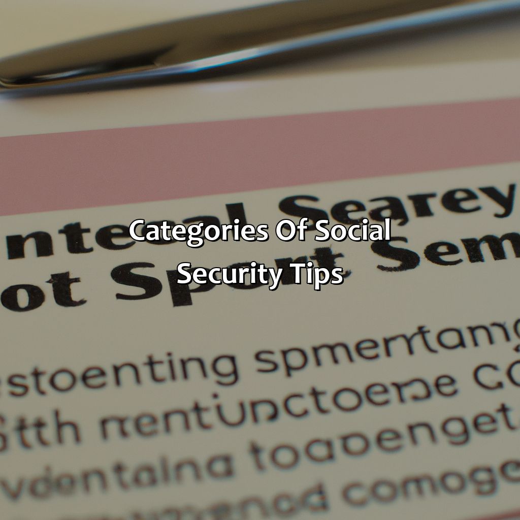 Categories of Social Security Tips-what is a social security tip?, 