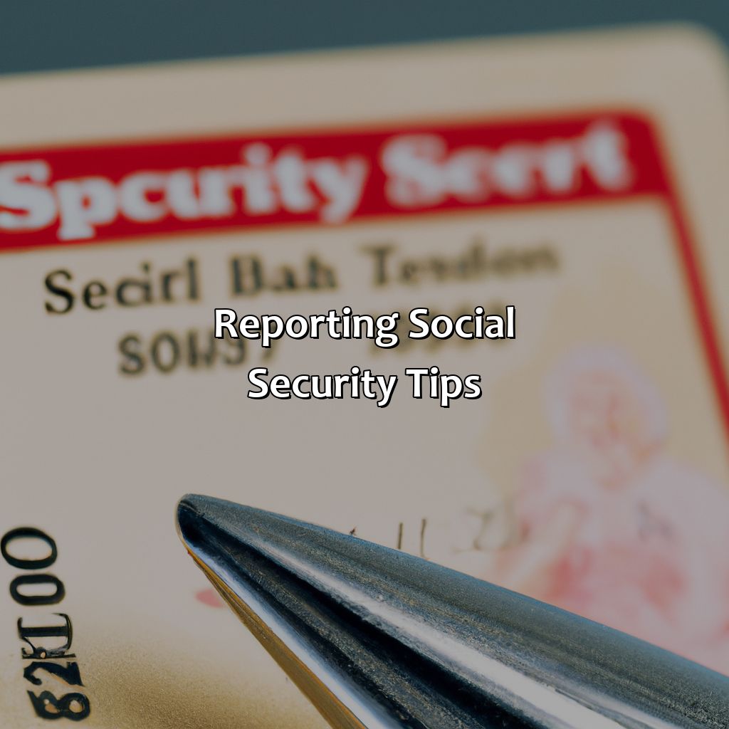 Reporting Social Security Tips-what is a social security tip?, 