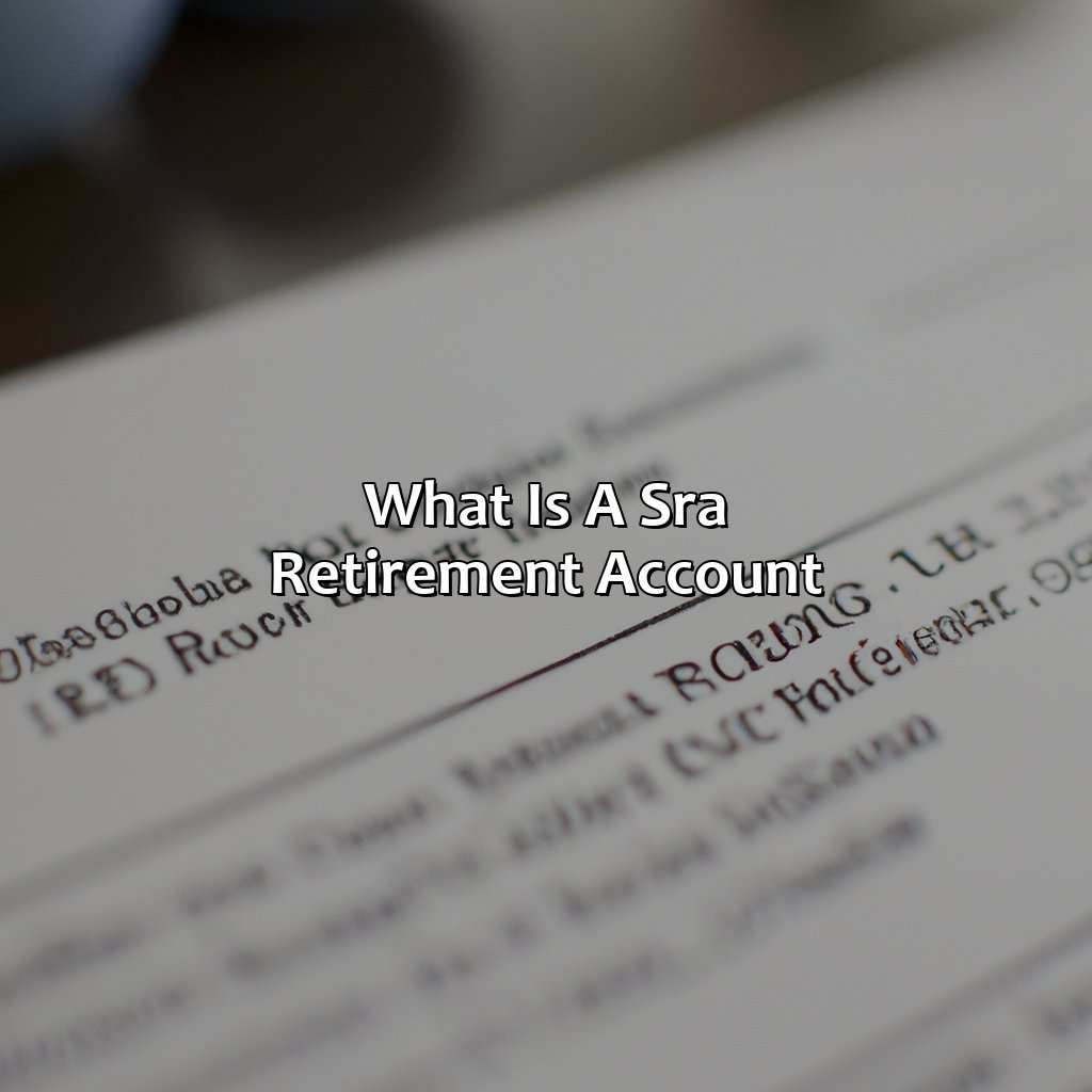 What Is A Sra Retirement Account?