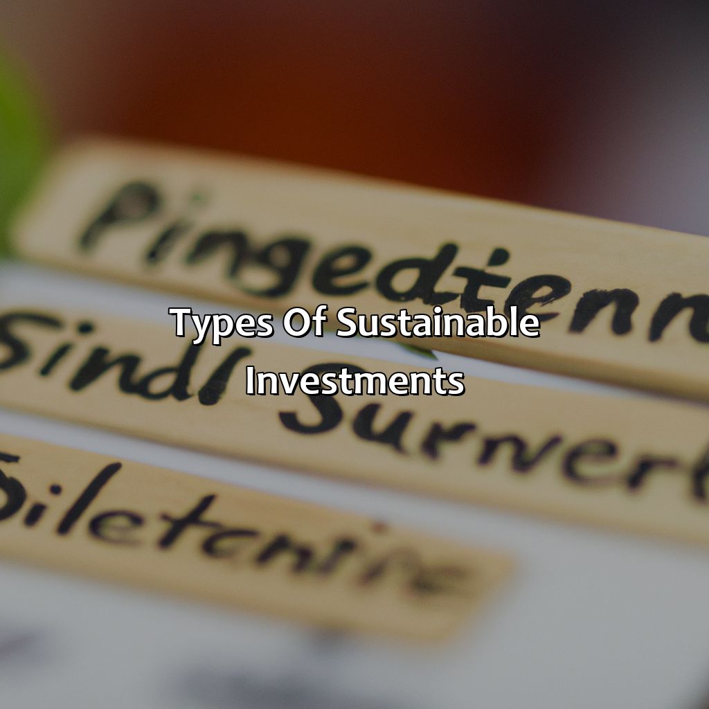 Types of Sustainable Investments-what is a sustainable investment?, 