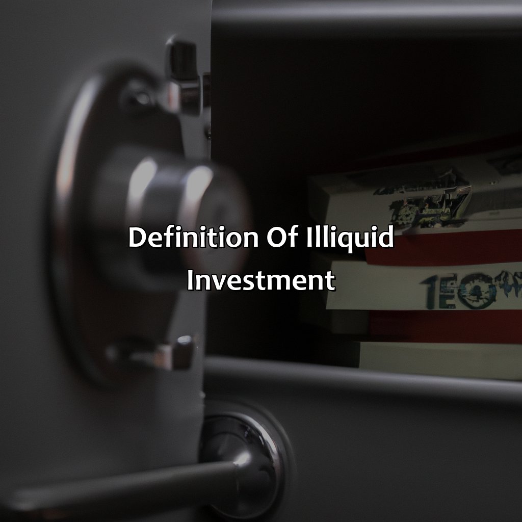 Definition of Illiquid Investment-what is an illiquid investment?, 