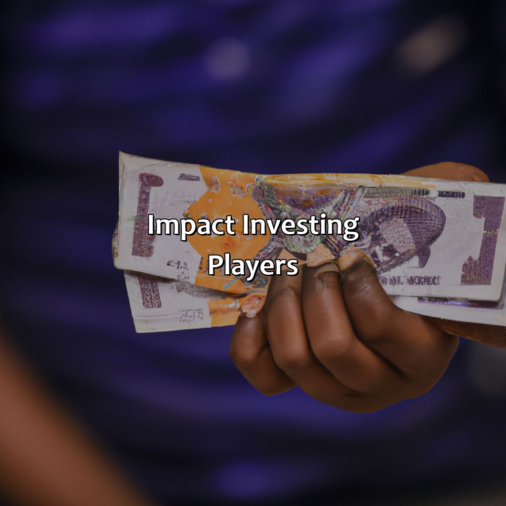 Impact Investing Players-what is an impact investment?, 