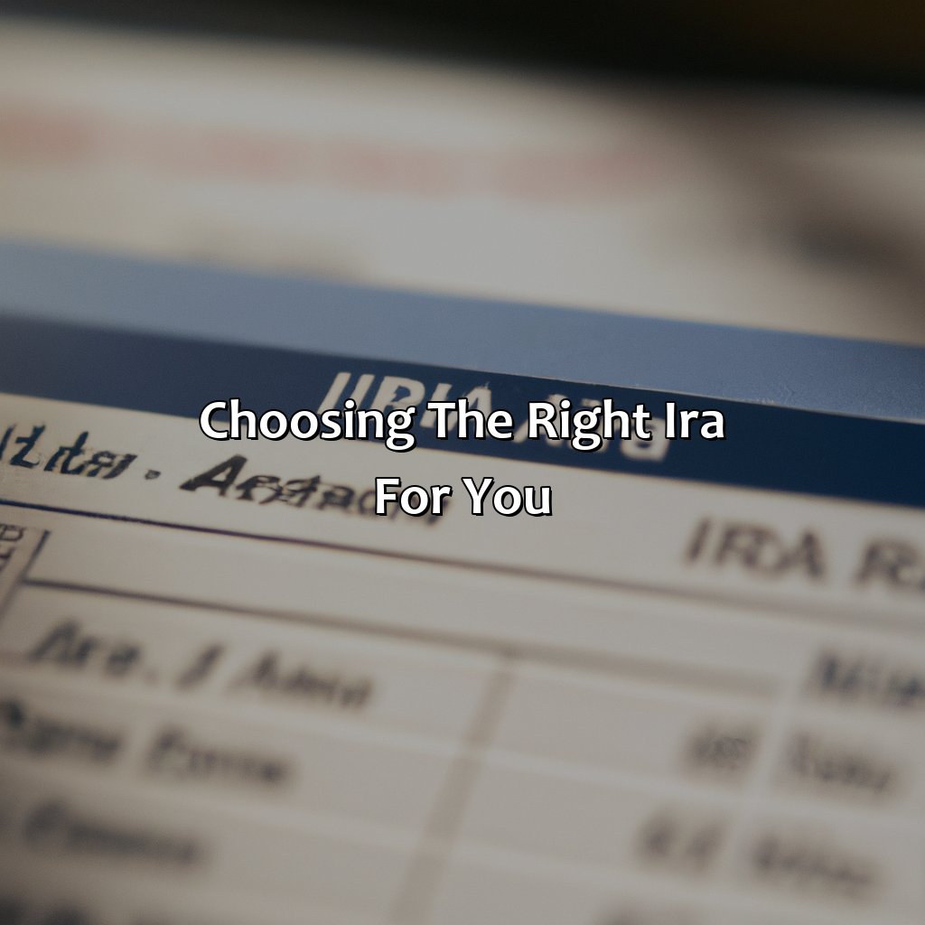 Choosing the Right IRA for You-what is an individual retirement account ira?, 